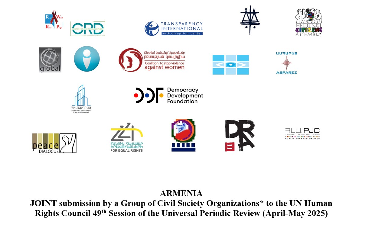 Joint submission by Armenian CSOs to the UN Human Rights Council 49th Session of the Universal Periodic Review